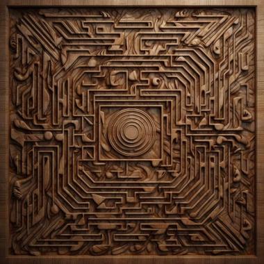 Patterns and decorations stl maze 2 3d model